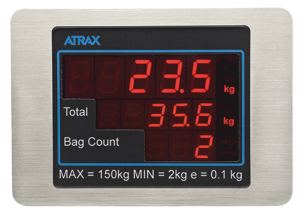 Atrax Scale Display: Passenger Panel | Airport Baggage Scales